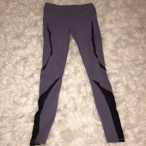 Fabletics purple mesh leggings